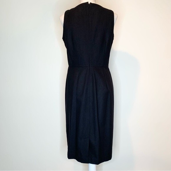 Banana Republic Wool Blend Black Sequin Accent Dress 8 - Picture 4 of 13